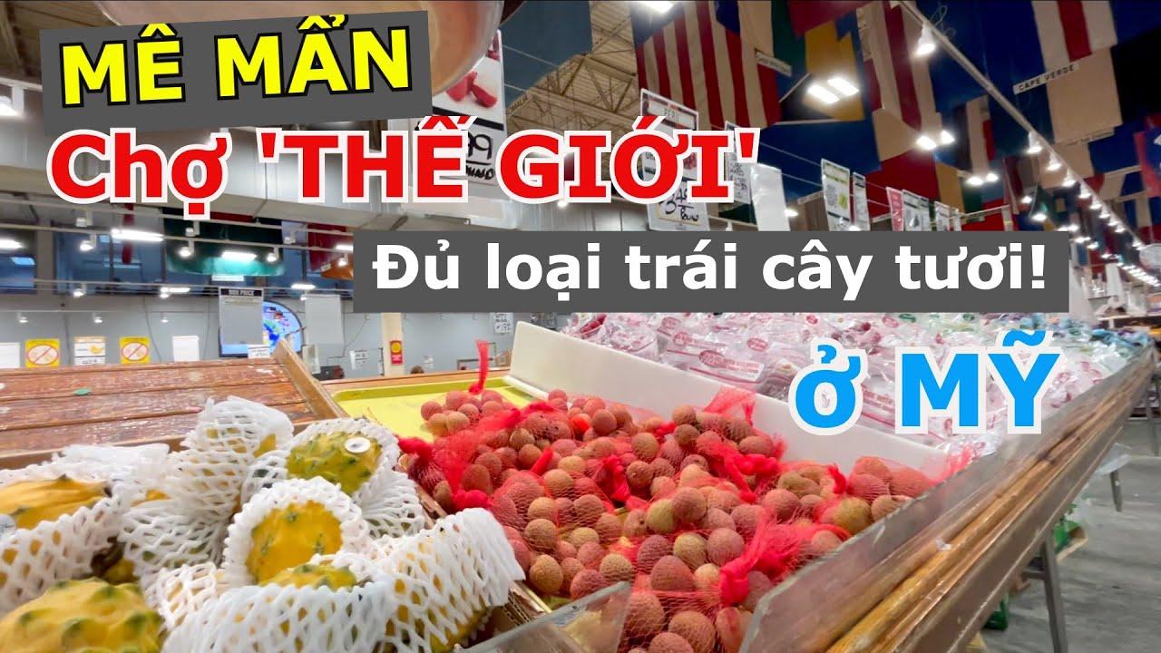 Trái cây tươi ngon được bày bán tại Chợ Phú Lâm Đồng Nai